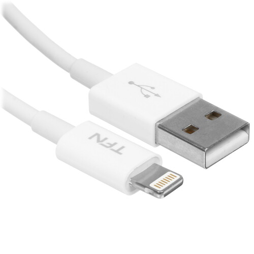 Купить Кабель круглый TFN Lightning 8-pin - USB 2.0 Type-A белый 2 м  9282222. Характеристики, отзывы и цены в Донецке