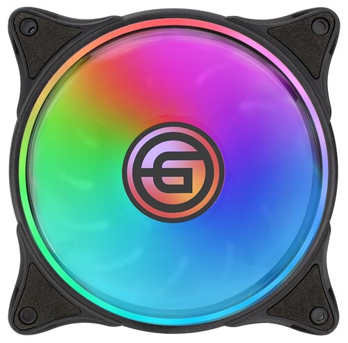 Купить Вентилятор GiNZZU 12FB6 [RGB12FB6] черный  9230099. Характеристики, отзывы и цены в Донецке