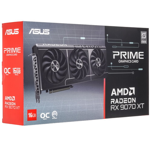 Купить Видеокарта ASUS AMD Radeon 9070 XT PRIME OC Edition  5620304. Характеристики, отзывы и цены в Донецке