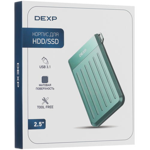 Купить 2.5" Внешний бокс DEXP M25C3-GR  5411436. Характеристики, отзывы и цены в Донецке