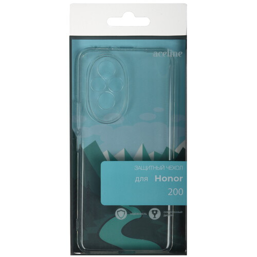 Купить Накладка  Aceline Silicone для HONOR 200 прозрачный  9191799. Характеристики, отзывы и цены в Донецке