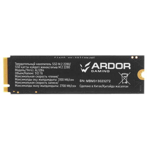 Купить 512 ГБ M.2 NVMe накопитель ARDOR GAMING Ally AL1284 [ALMAYM1024-AL1284]  5405492. Характеристики, отзывы и цены в Донецке