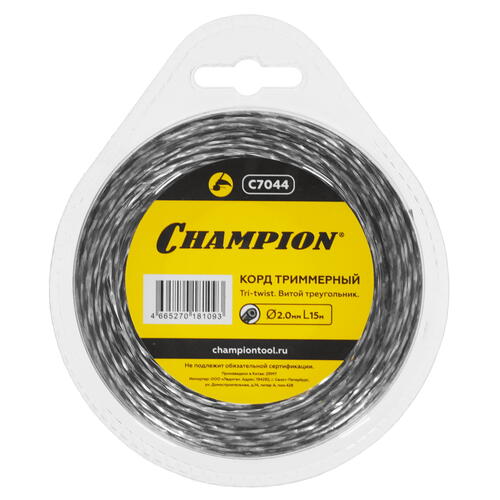 Купить Леска для триммеров Champion Tri-twist C7044  1216072. Характеристики, отзывы и цены в Донецке