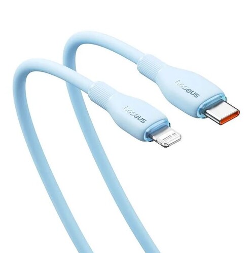 Купить Кабель круглый Baseus Lightning 8-pin - USB Type-C голубой 2 м  9260751. Характеристики, отзывы и цены в Донецке