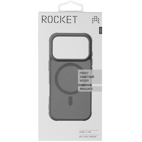 Купить Накладка  Rocket Frost для Apple iPhone 17 Pro серый  5639098. Характеристики, отзывы и цены в Донецке