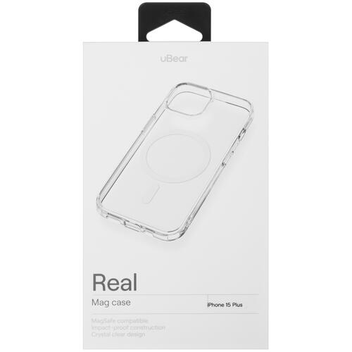 Купить Накладка  uBear Real Mag Case для Apple iPhone 15 Plus прозрачный  5460619. Характеристики, отзывы и цены в Донецке