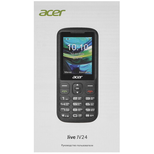 Купить Сотовый телефон Acer JIVE JV24 черный  5457735. Характеристики, отзывы и цены в Донецке