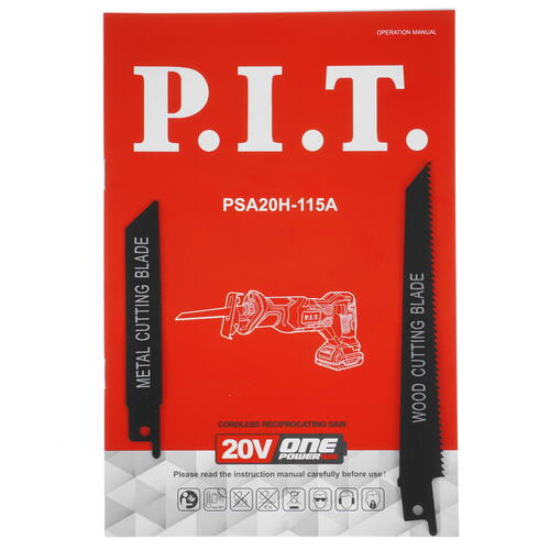 Купить Сабельная пила P.I.T. PSA20H-115A OnePower 20V  , Без ЗУ, Без АКБ  5333668. Характеристики, отзывы и цены в Донецке