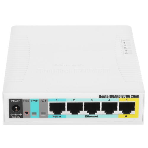 Купить Wi-Fi роутер MikroTik RB951Ui-2HnD  5048366. Характеристики, отзывы и цены в Донецке