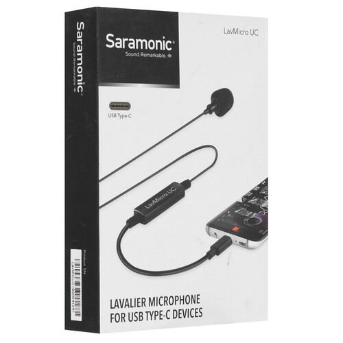 Купить Микрофон Saramonic LavMicro UC черный  9291767. Характеристики, отзывы и цены в Донецке