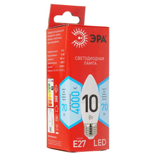 Купить Лампа светодиодная ЭРА LED B35-10W-840-E27 R  5417633. Характеристики, отзывы и цены в Донецке