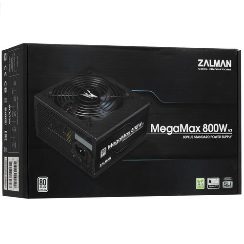 Купить Блок питания ZALMAN MegaMax 800W  4892817. Характеристики, отзывы и цены в Донецке