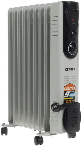 Купить Масляный обогреватель Centek CT-6201 серый  1085755. Характеристики, отзывы и цены в Донецке