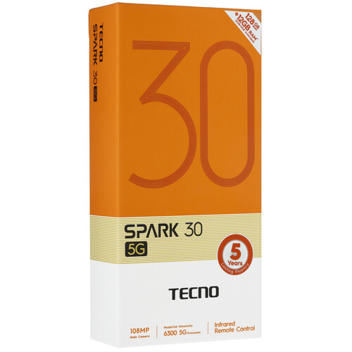 Купить 6.67" Смартфон Tecno SPARK 30 5G 128 ГБ черный  5482713. Характеристики, отзывы и цены в Донецке
