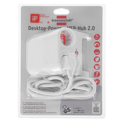 Купить Удлинитель Brennenstuhl Desktop-Power-Plus белый  5408185. Характеристики, отзывы и цены в Донецке