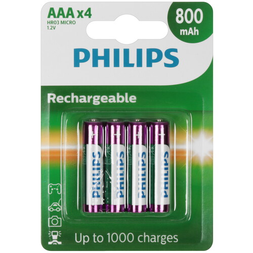 Купить Аккумулятор Philips R03B4RTU8/97 800 мА*ч  9265572. Характеристики, отзывы и цены в Донецке