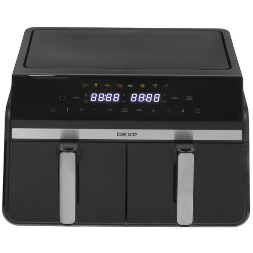 Купить Аэрогриль DEXP DoubleFry DAF-2210 черный  9262887. Характеристики, отзывы и цены в Донецке
