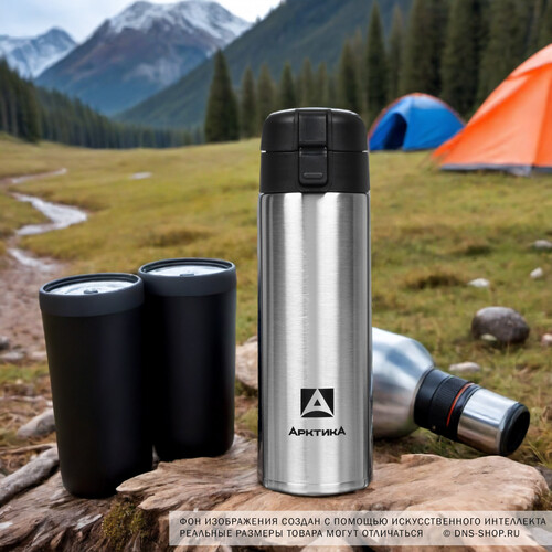 Купить Термокружка Арктика 703-470 серебристый  5447042. Характеристики, отзывы и цены в Донецке