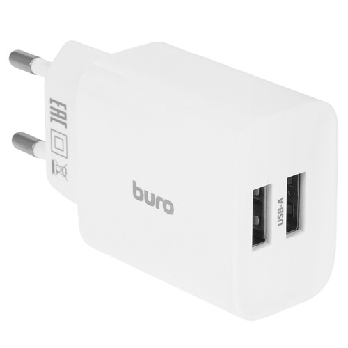 Купить Сетевое зарядное устройство Buro BUWE1 белый  9210784. Характеристики, отзывы и цены в Донецке
