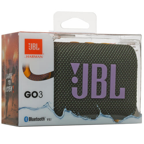 Купить Портативная колонка JBL GO 3, зеленый  5045199. Характеристики, отзывы и цены в Донецке