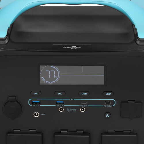 Купить Портативная зарядная станция FinePower Zeus 1000 черный  5434036. Характеристики, отзывы и цены в Донецке
