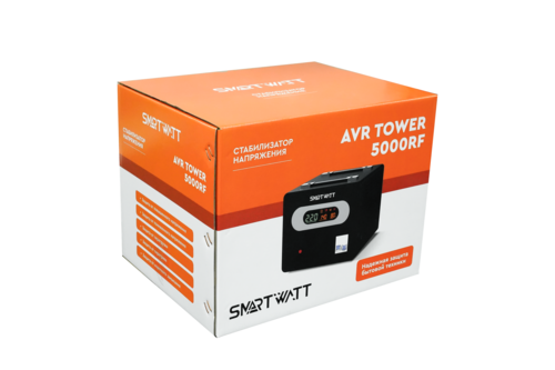 Купить Стабилизатор напряжения SMARTWATT AVR TOWER 5000RF  9098948. Характеристики, отзывы и цены в Донецке