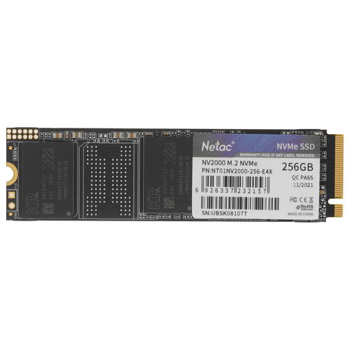Купить 256 ГБ M.2 NVMe накопитель Netac NV2000 [NT01NV2000-256-E4X]  4899889. Характеристики, отзывы и цены в Донецке