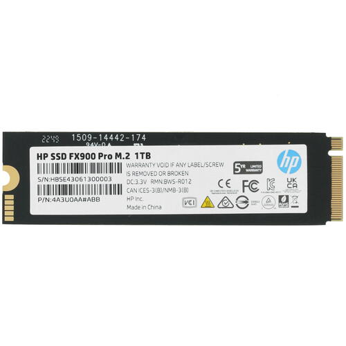 Купить 1024 ГБ M.2 NVMe накопитель HP FX900 Pro [4A3U0AA#ABB]  5408155. Характеристики, отзывы и цены в Донецке