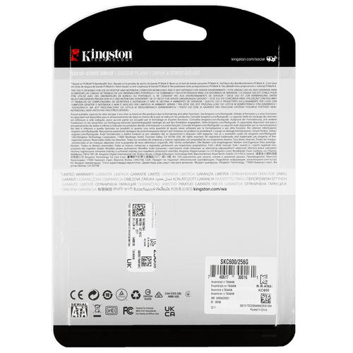 Купить 256 ГБ 2.5" SATA накопитель Kingston KC600 [SKC600/256G]  5046296. Характеристики, отзывы и цены в Донецке