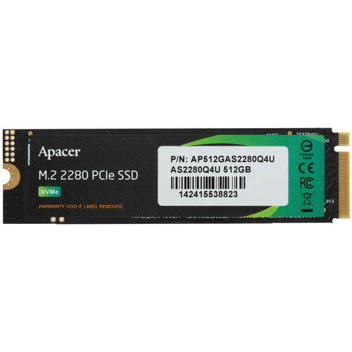 Купить 512 ГБ M.2 NVMe накопитель Apacer AS2280Q4U  5453667. Характеристики, отзывы и цены в Донецке