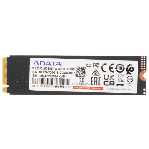 Купить 512 ГБ M.2 NVMe накопитель ADATA LEGEND 700 GOLD [SLEG-700G-512GCS-SH7]  5449355. Характеристики, отзывы и цены в Донецке