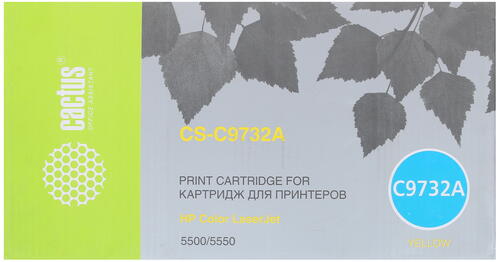 Купить Картридж лазерный Cactus CS-C9732A желтый  7939260. Характеристики, отзывы и цены в Донецке