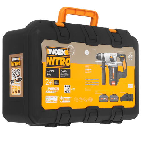 Купить Перфоратор Worx WX380 PowerShare 20V  9083070. Характеристики, отзывы и цены в Донецке