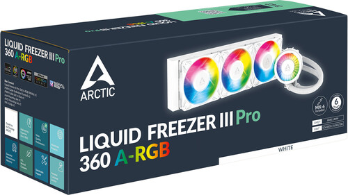 Купить Система охлаждения Arctic Liquid Freezer III Pro 360 ARGB  белая  9262962. Характеристики, отзывы и цены в Донецке