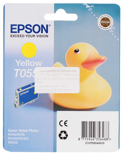Купить Картридж Epson T0554 желтый  0010506. Характеристики, отзывы и цены в Донецке