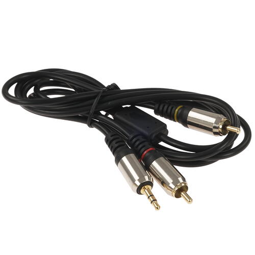 Купить Переходник   Cablexpert 3.5 mm jack - RCA x2 черный  5452292. Характеристики, отзывы и цены в Донецке