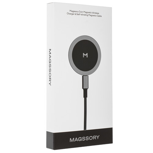Купить Беспроводное зарядное устройство Magssory Coin серый  9214857. Характеристики, отзывы и цены в Донецке