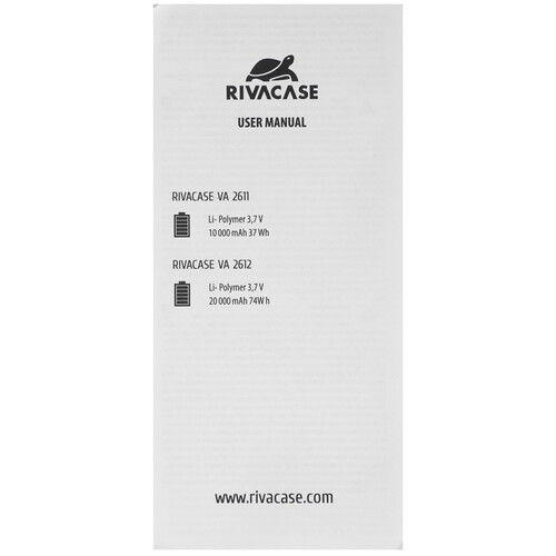 Купить Портативный аккумулятор RIVACASE VA2611 серый  5636858. Характеристики, отзывы и цены в Донецке