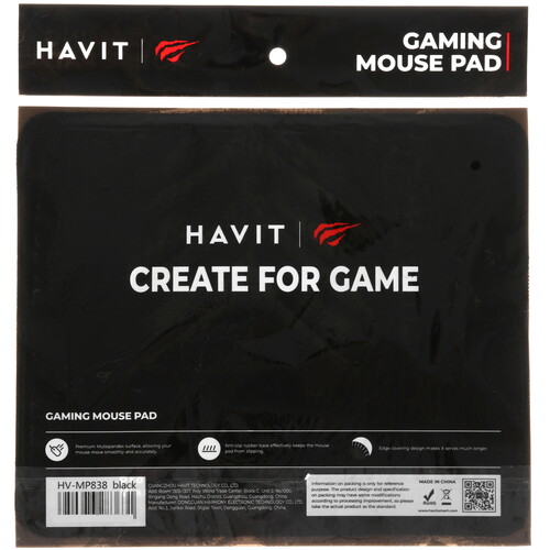 Купить Коврик Havit HV-MP838  черный  9202161. Характеристики, отзывы и цены в Донецке